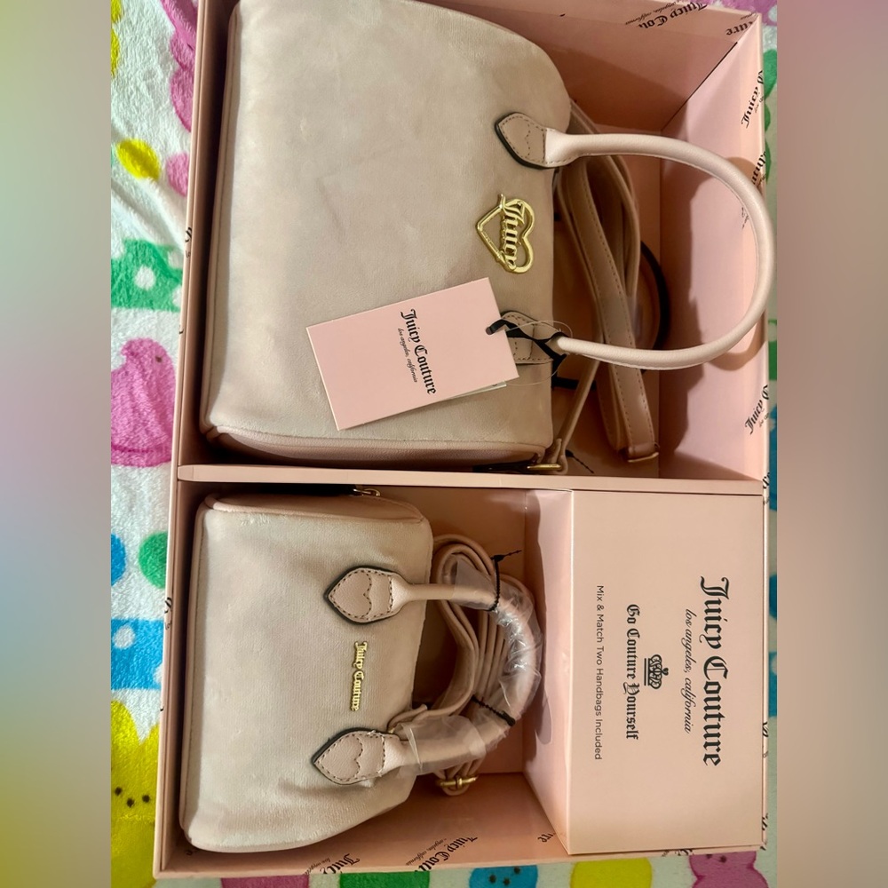 Juicy couture velour purse set